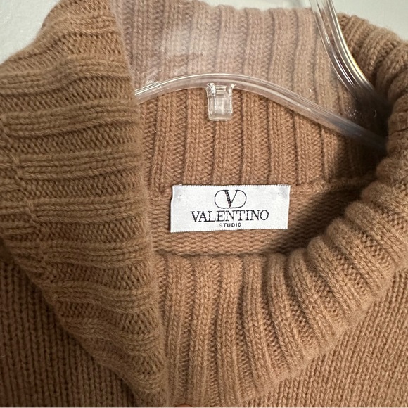 Vintage Valentino Studio Turtleneck Knit Sweater with Scandinavian Pattern - Picture 11 of 11